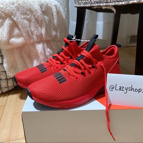 NEW PUMA Cell Vive Running MENS Sneaker in Red Size 8 - Picture 2 of 9